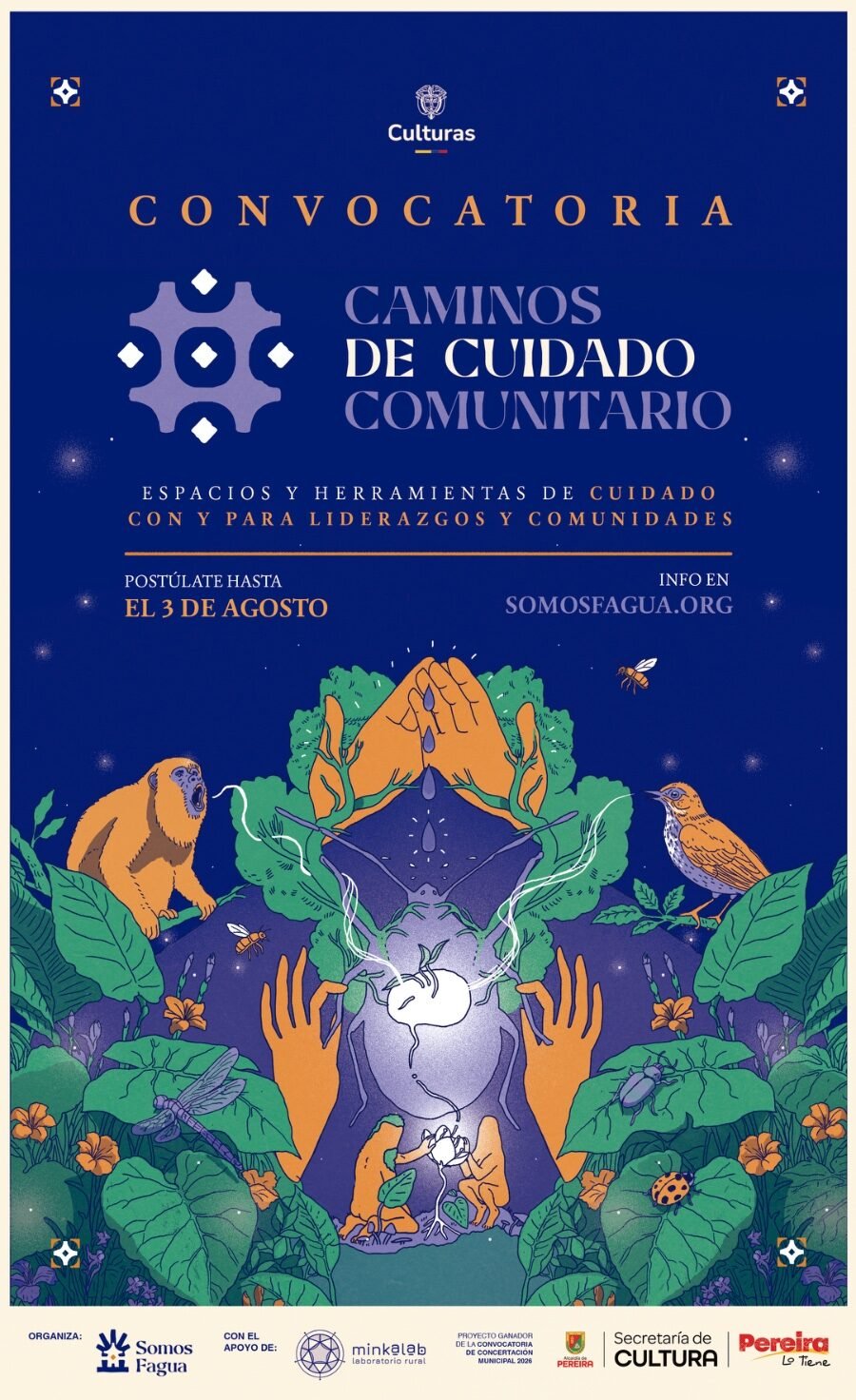 Cartel Caminos de cuidado comunitario